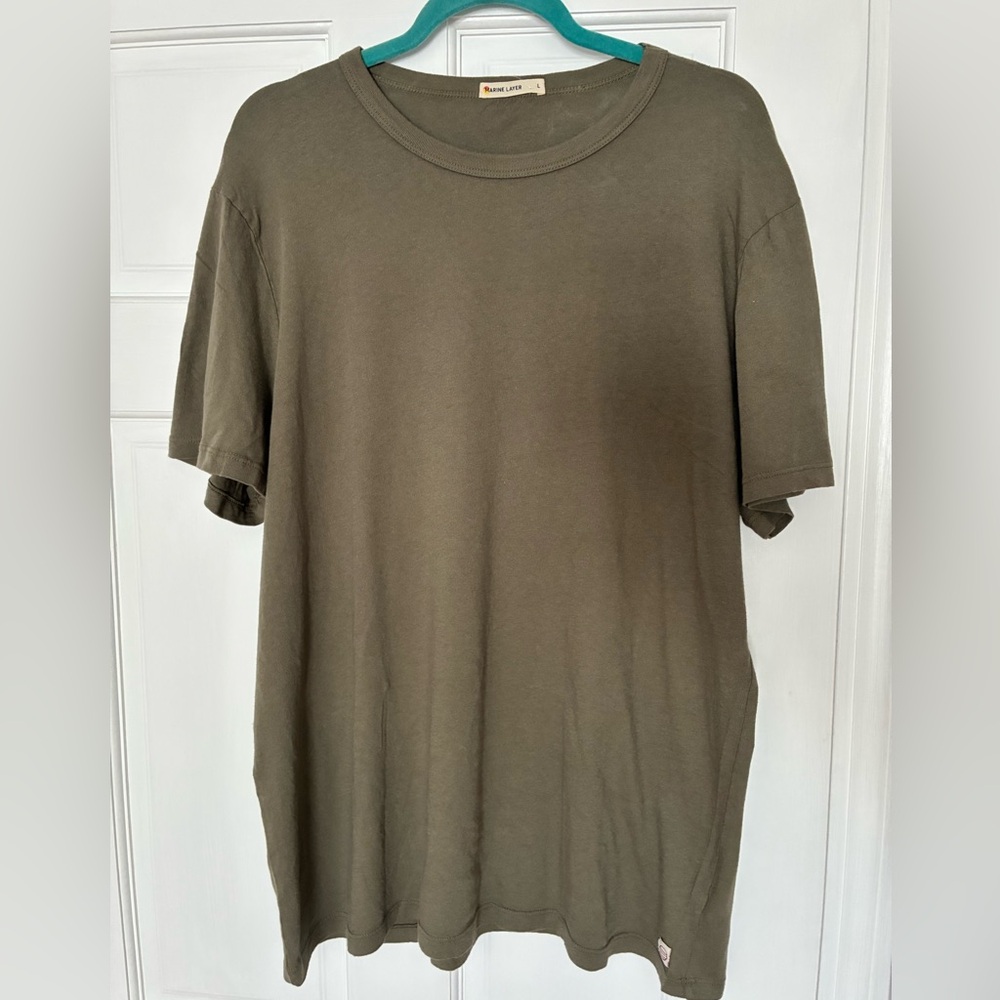 Marine Layer Olive Short Sleeve Tee